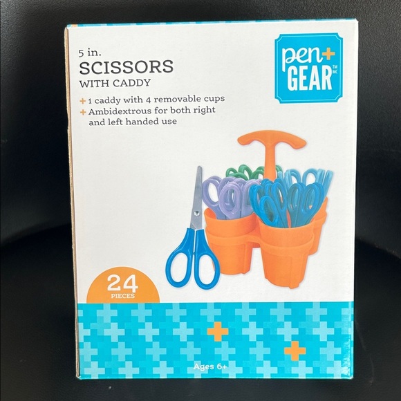 Other - NEW Pen+Gear Caddy With 24 5-inch scissors for kids